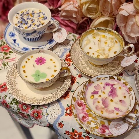 These aren't your average candles. Reborn from vintage teacups, each holds stories spanning across decades, almost reaching a century. ️💯 Imagine the hands that once held these beauties, and the secrets shared over hot tea.🫖 Now transformed into unique candles, they will bring warmth and a touch of history to your home. ✨ Which scent would you choose to set the mood? #candleinspo #vintageinspired #vintagecharm #vintageteacups #teacups #teacupcandles #candlegifts #uniquegifts #vintagedec... Candles In Tea Cups Vintage Teacups, Candles In Tea Cups, Tea Cup Candles, Tea Cup Candles Diy, November Mood, Vintage Tea Cups, Candle Boutique, Wildflower Baby Shower, Teacup Candles