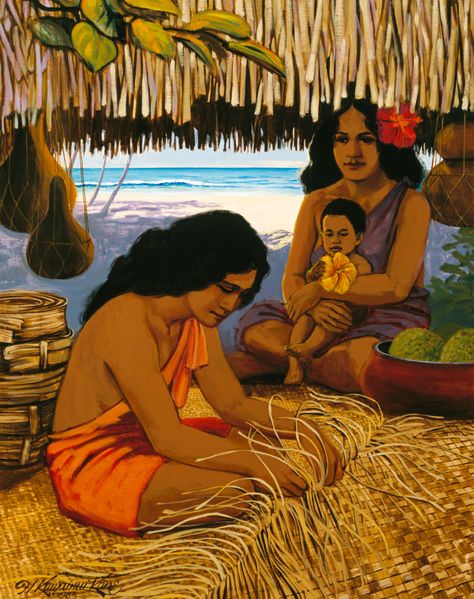 Herb Kane, Hawaiian Legends, Beautiful Hawaii, Filipino Art, Polynesian Art, Hawaii Art, Hawaiian Art, Canvas Drawing, Polynesian Culture