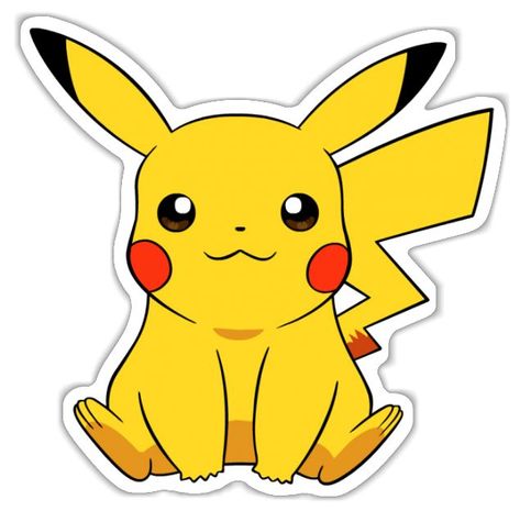 Pokemon Decal, Pokemon Themed Party, Pikachu Drawing, Pokémon Party, Pokemon Birthday Party, Pokemon Stickers, Cute Pikachu, Pokemon Party, Pokemon Birthday