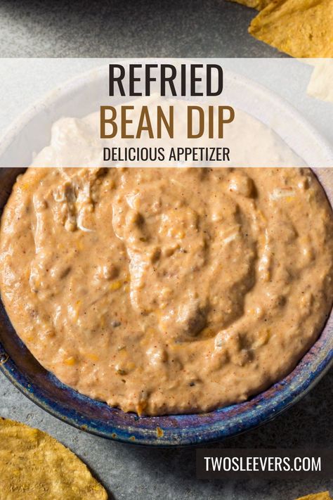 Elevate your next gathering with this irresistible Creamy Refried Bean Dip! Bursting with flavor and perfect for dipping, this recipe transforms simple ingredients into a crowd-pleasing appetizer that will have everyone coming back for more. Refried Bean Dip Easy, Frito Bean Dip Recipe, Bean Dip Appetizer, Bean Dip Recipes Refried, Bean Cheese Dip, Warm Bean Dip, Mexican Bean Dip, Easy Bean Dip, Refried Bean Dip