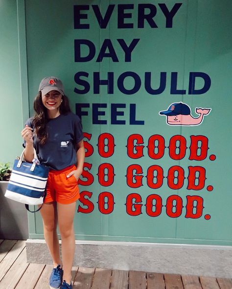 Best day ever! ❤️ Every Day Should Feel This Good- Go Red Sox! ⚾️#cbcbostonexperience #EDSFTG Red Sox Game Outfit, Boston Red Sox Outfit, Trip To Boston, Yankees Game, Red Sox Game, Prep Life, Boston Strong, Prep Style, Go Red