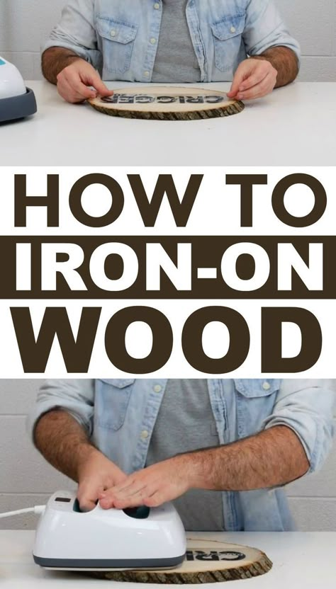 If you’re looking for tips and tricks on how to perfectly iron on  wood this tutorial will definitely help you out. #diy #crafts #teencrafts #projects #diycrafts #diyprojects #fundiys  #funprojects #diyideas #craftprojects #diyprojectidea #teencraftidea Foto Transfer, Projets Cricut, Wood Burning Crafts, Cricut Projects Beginner, Mason Jar Crafts Diy, Cricut Craft Room, Diy Cricut, Cricut Tutorials, Mason Jar Diy