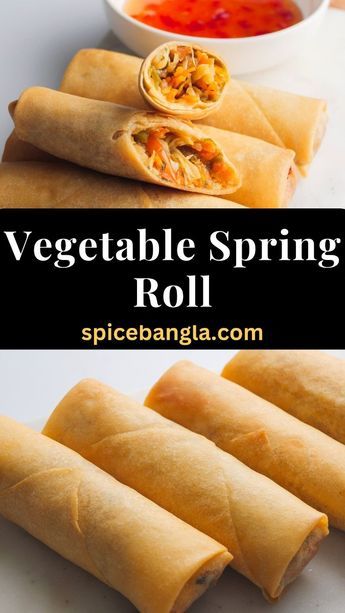 Try this easy yet delicious, Vegetable Spring Roll Recipe. Make the perfectly crunchy and crispy spring roll recipe step-by-step, in the comfort of your home. You can also make these spring rolls before a party or a get-together as an appetizer or snack. #springroll #vegetableroll #vegetablerollrecipe Crab Spring Rolls Recipe, Baked Spring Rolls Recipe, Spring Roll Recipe Vegetable, Vegetable Spring Roll Recipe, Easy Spring Rolls, Healthy Spring Rolls, Baked Spring Rolls, Vegetarian Spring Rolls, Crab Rangoons