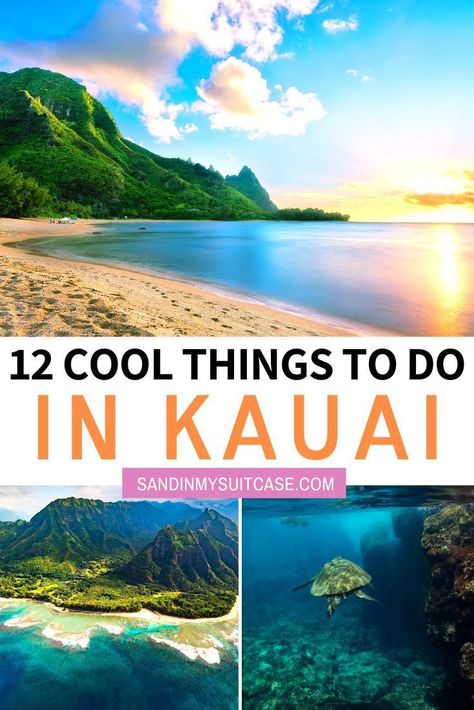 12 Insanely Cool Things to do in Kauai. Kauai has blossomed in the past few years with tons of amazing hotels, restaurants and fun activities. Here are the best things to do in Kauai that you might not heard of yet! Discover also the best beaches in Kauai. #kauai #hawai | Kauai Travel Guide | Kauai Bucket List | Kauai Travel Tips | Things to do in Kauai | Kauai Hawaii Adventure, Kuai Hawaii Things To Do In, Fun Things To Do In Hawaii, Kauai Bucket List, Best Beaches In Kauai, Kauai Hawaii Things To Do In, Kuai Hawaii, Kauai Beaches, Kauai Activities