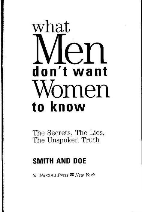 What Men Don't Want Women To Know.pdf | PDF Host Books For Feminine Women, Being A Woman Book, Men Reading Books Aesthetic, What Men Want In A Woman, Books About Men, Why Men Love B Book, Men Who Don’t Know What They Want, What Men Dont Want Women To Know, Women Who Love Too Much Book