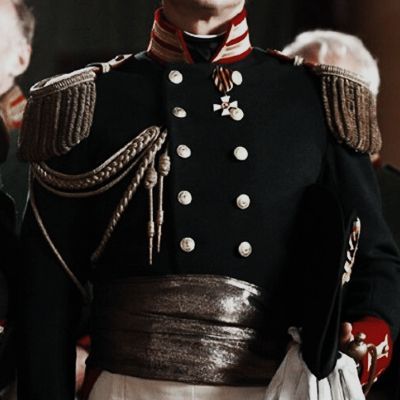 // p r i n c e c h a r m i n g Anna Karenina Inspired Outfit, Fantasy General Aesthetic, Captain Of The Guard Aesthetic, Guard Outfit Male, Dark King Outfit, Prince Ball Outfit, Black Prince Outfit, Male Ball Outfit, King Aesthetic Outfit