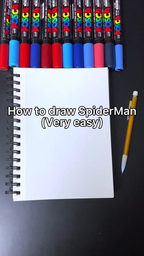 Who seen SpiderMan No Way Home?🔥 #spidermannowayhome #drawing #spiderman #art #tutorial Good Drawing Ideas Spiderman, Posca Pen Drawing Ideas Easy, Drawing Ideas Easy Doodles Spiderman, Cute Easy Spiderman Drawings, Spiderman Posca Art, Spider Man Posca Art, Spiderman No Way Home Drawing, Spiderman Marker Drawing, Drawing Ideas Easy Spiderman