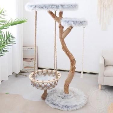 Diy Cat Beds Ideas, Diy Cat Stuff Easy, Cat Scratcher Diy, Macrame Toys, Cat Trees Diy Easy, Cute Cat Toys, Diy Cat Scratcher, Katt Grejer, Kat Diy