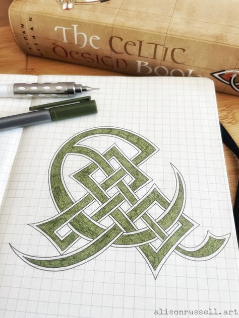 Recreating some celtic knotwork using some of Aidan Meehan’s celtic desin books. Celtic Graphic Design, Celtic Drawings, Celtic Knot Drawing, Celtic Crafts, Celtic Artwork, Graph Paper Drawings, Celtic Patterns, Celtic Knotwork, Celtic Design