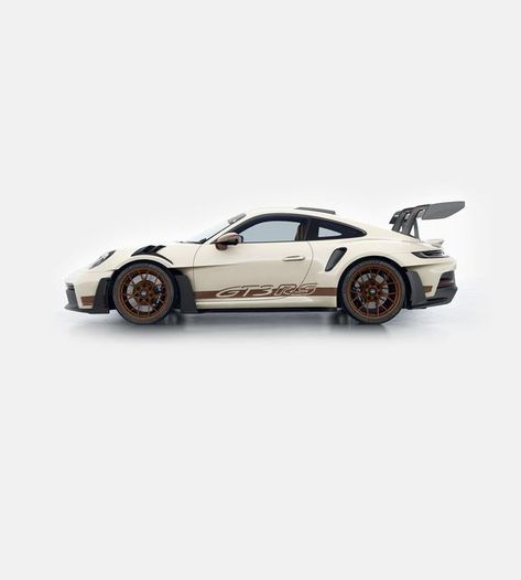 Exclusive Renders on Instagram: "The Light Ivory Commission Even though the new GT3 RS is an ultra aggressive vehicle purpose built for the track, sometimes something more subtle, such as Light Ivory, is the perfect choice. Beyond that classic shade, we also see RS 2.7 inspired graphics, along with both the mirrors and wheels, all finished in Sepia Brown. The exterior also features the Gloss Black finish on the brake calipers, and the Exclusive Design tail lights on the rear. The interior fea Blue Porsche Gt3, Porsche Gt3 Rs Wallpapers, Rs Tattoo, Turbo Wallpaper, Porsche Gt3 Rs, Sneakers Wallpaper, Used Porsche, 4 By 4, Toyota 4