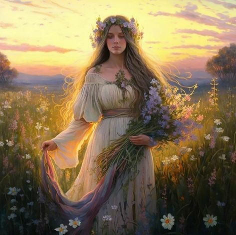 May Queen | May 1st | Spring | thepaganista Spring Goddess Art, Earth Goddess Art Fantasy, Goddess Taurus, Jodie Muir, Spring Goddess, Classical Studies, Goddess Of Spring, Enchanted Fairy, Enchanted Fairies