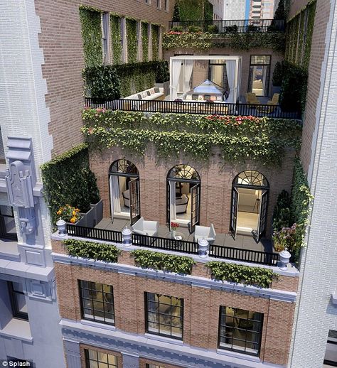 Nyc Condo, Studio Apt, New York Apartment, Design Exterior, Rooftop Garden, Apartment Balconies, Dream Apartment, Nyc Apartment, Celebrity Houses