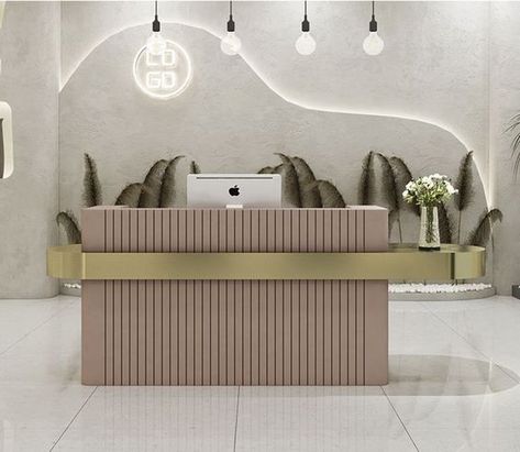 Small Reception Counter, Small Reception, Bar Deco, Spa Store, Dental Office Design Interiors, David Chipperfield Architects, Spa Interior Design, David Chipperfield, Reception Desk Design