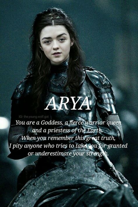 Image in Game of Thrones collection by Burduja D. Elena Arya Stark Quotes, Stark Quote, Game Of Thrones Arya, Fantasy Character Names, Game Of Thrones Facts, Female Character Names, Got Game Of Thrones, Game Of Thrones Quotes, Fantasy Names