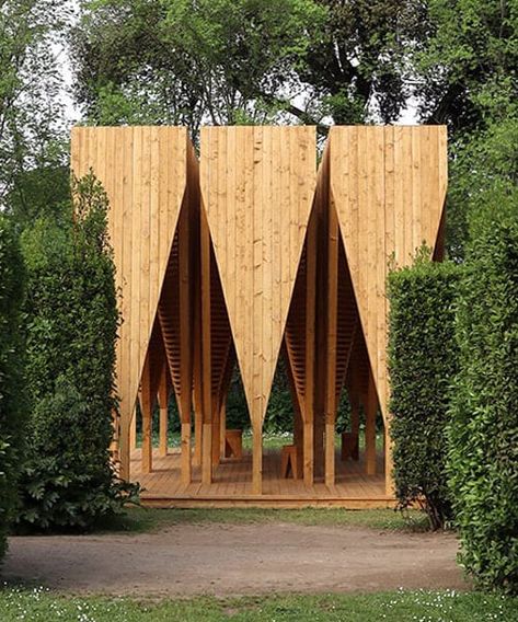 Pavilion Architecture, Chiaroscuro, Rome, Le Corbusier, Villa Medici, Wooden Pavilion, Wooden Columns, Garden Villa, Contemporary Architecture