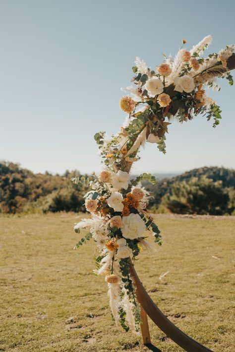 Cora + Josh | Sacred Mountain Julian | All Good Things Photography #wedding #weddingphotos #weddingideas #ranchwedding #Weddingdecor #Ido #Sacredmountainjulian #wedding photography Wedding Arch Ideas Mountain, Australian Native Wedding Arch, Mountain Boho Wedding, Triangle Mountain Wedding Arch, Australian Native Flowers Wedding Arbour, Sacred Mountain Julian, Sacred Mountain Julian Wedding, Sacred Mountain, Things Photography