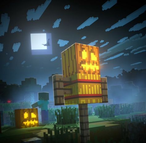 Happy Halloween -Minecraft Jack O Lantern Minecraft, Minecraft Lantern, Minecraft Halloween Ideas, Minecraft Halloween, Dead Eyes, Minecraft Kingdom, Minecraft Village, Minecraft Farm, Minecraft Banners