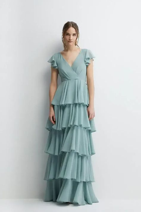 Pleated maxi