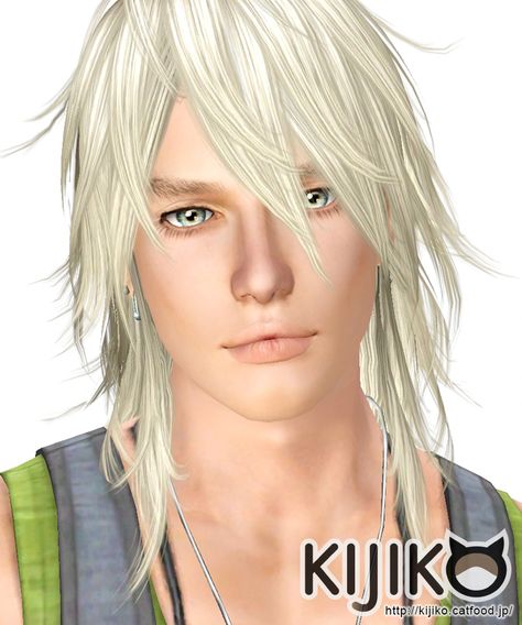 Shaggy Hairstyle for him by Kijiko for Sims 3 - Sims Hairs - http://simshairs.com/shaggy-hairstyle-for-him-by-kijiko/ Sims 3 Male Hair, 3 Hairstyles, Beauty Humor, Sims 4 Hair Male, Sims 4 Cc Eyes, Sims 3 Mods, Shaggy Long Hair, Shaggy Hair, Ragamuffin