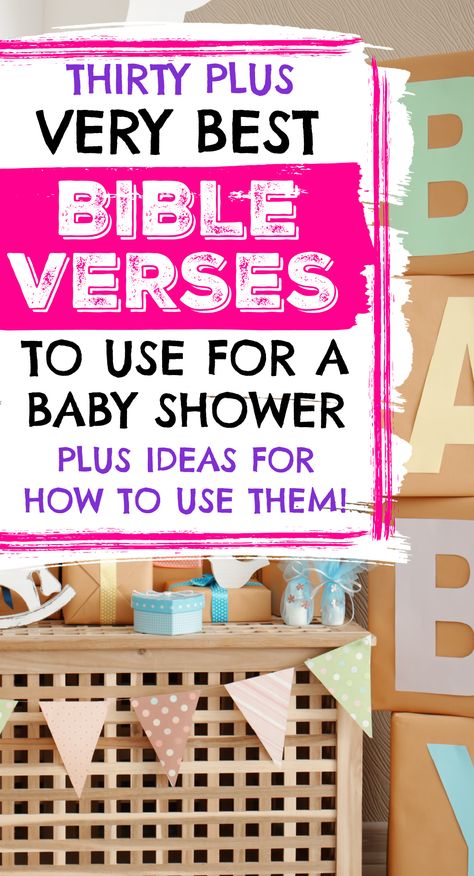 Bible Baby Shower Ideas, Religious Baby Shower Ideas, Church Baby Shower Ideas, Bible Themed Baby Shower Ideas, Baby Shower Devotional Christian, Baby Shower Bible Verses, Christian Baby Shower Ideas, Christian Baby Shower Themes, Baby Bible Verses