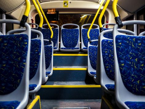 Night interior seats of the night bus go... | Premium Photo #Freepik #photo #city Night Interior, Bus City, Microphone Icon, Bus Art, Optical Illusion Drawing, Bus Interior, Light Landscape, Bus Games, Science Background