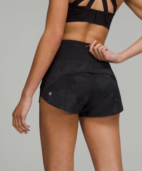 Make it a long one. The Speed Up collection features a lightweight waistband and easy-access pockets so you can focus on your run-not your gear. Designed for Run. Built-in liner offers extra coverage. Connected gel pockets on the waistband gives you flexible storage options. Secure back pocket. Continuous drawcord. Lightweight, Swift Fabric. Inner back upper panel: 80% Nylon, 20% Elastane. Pocket lining: 89% Nylon, 11% Elastane. Outer waistband: 77% Nylon, 23% Lycra elastane. Body: 86% Recycled Lulu Shorts, Lululemon Speed Up Shorts, Lululemon Outfits, Shorts Lululemon, Lazy Day Outfits, Lululemon Shorts, Cute Everyday Outfits, Athletic Outfits, Cute Shorts