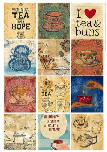 Tea Sayings, Tee Kunst, Tea Quotes, Foto Transfer, Tags Diy, Papercraft Printable, Sweet William, Tea And Books, Cuppa Tea