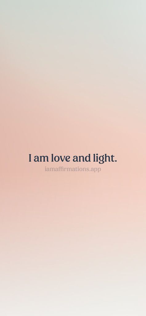 I am love and light. From the I am app: https://iamaffirmations.app/download I Am Loved Aesthetic, I Am So Loved, I Am Love Affirmations, I Am Beautiful Affirmations Aesthetic, I Am Light Affirmations, I’m So Pretty Affirmations, Receive Love Affirmations, Weekly Affirmations, I Am Light