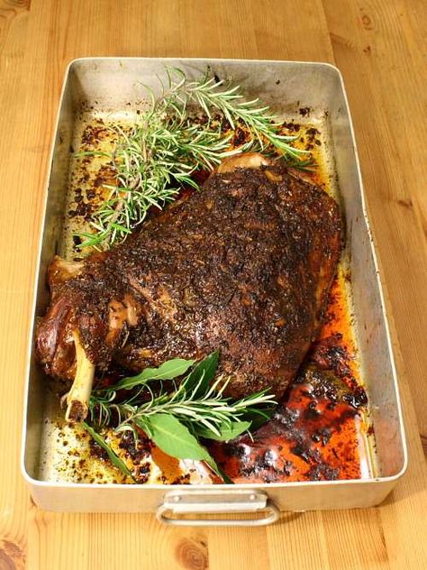 Boneless Lamb Shoulder Roast, Shoulder Of Lamb Recipes, Hugh Fearnley Whittingstall Recipes, Healthy Recipes Sweet, Roasted Lamb Shoulder, Moroccan Food Recipes, Fresh Ingredient Recipes, Slow Roasted Lamb, Slow Roasted Lamb Shoulder