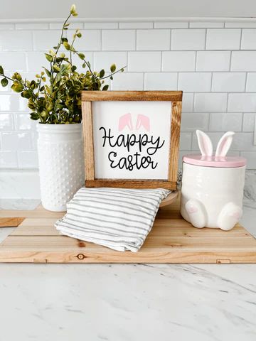 Spring Decorations, Kitchen Easter Decor, Peter Cottontail, Easter Gifts For Boyfriend, New Home Decor, Modern Easter Decor, Seasonal Signs, Easter 2024, Easter Home Decor