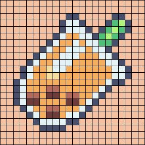 Pixel Art Boba, Boba Perler Beads, Boba Pixel Art, Pixel Art Boba Tea, Boba Alpha Pattern, Tea Pixel Art, Boba Cross Stitch, Boba Tea Cross Stitch, Pixel Art Grid