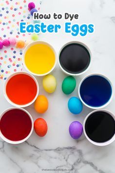 Påskeaktiviteter For Barn, Easter Diy Kids, Dye Easter Eggs, Egg Dye, Easter Egg Dye, Diy Ostern, Easter Eggs Diy, Easter Egg Painting, Diy Bricolage