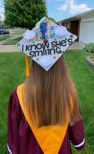 Grad Cap Memorial, Grad Cap Designs In Memory, Grad Caps In Honor Of Family Member, Graduation Cap Designs In Memory Of Mom, Graduation Cap Designs In Memory Of Grandma, Graduation Cap Designs Mom In Heaven, Graduation Caps For Passed Loved Ones, Graduation Cap Designs Loved Ones, Decorated Graduation Caps In Memory