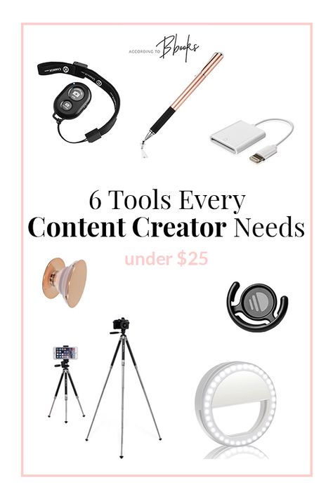 6 Tools Every Content Creator Needs Under $25 in 2018 Iphone Holder, Magic Hands, Socket Holder, Selfie Ring Light, Cute Office, Bluetooth Remote, Create Content, Iphone Camera, Iphone Accessories