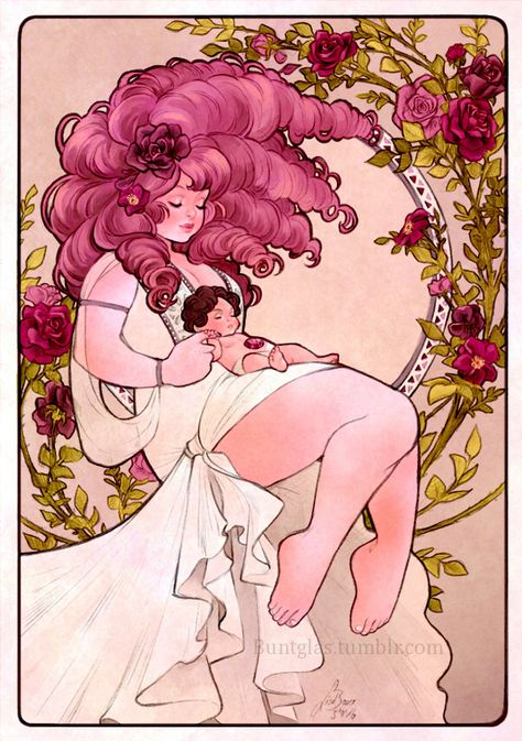 Rose Quartz by Buntglas Rose Quartz Steven, Lgbt Aesthetic, Girl Bi, Rose Quartz Steven Universe, Steven Universe Diamond, Steven Universe Wallpaper, Steven Universe Characters, Steven Universe Gem, Steven Universe Fanart