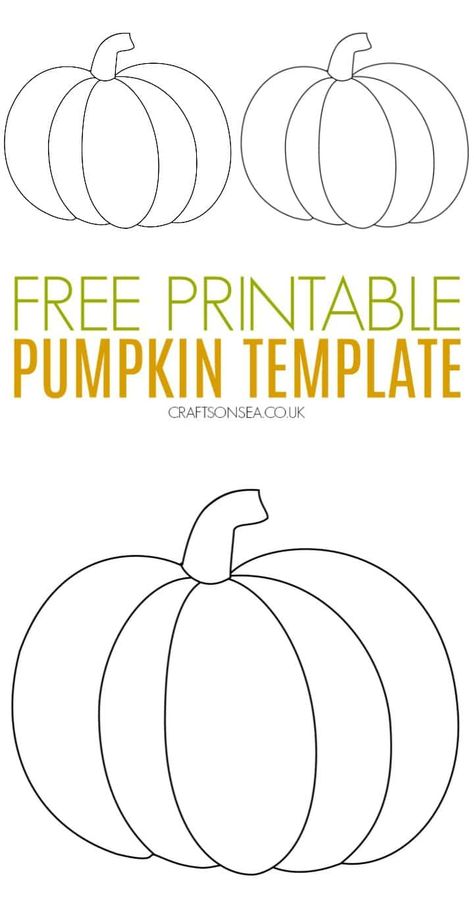 pumpkin template free printable for kids #kidscrafts Patchwork, Pumpkin Patterns Free Printable Sewing, Pumpkin Templates Free Printable, Printable Pumpkin Patterns, Pumpkin Templates Free, Pumpkin Patterns Free, Pirate Cookies, Pumpkin Outline, Template Free Printable