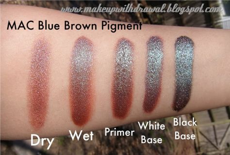 Mac Blue Brown Pigment, Nyx Lipstick Matte, Mac Pigment, Tom Ford Makeup, Chic Makeup, Beauty Finds, Beautiful Eye Makeup, Eye Makeup Designs, How To Apply Eyeliner