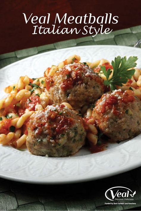 Veal Meatballs Recipe, Pasta Sandwich, Meatballs Italian, Pork Mince Recipes, Veal Meatballs, Beef Pasta Recipes, Italian Meatballs Recipe, Minced Meat Recipe, Veal Recipes