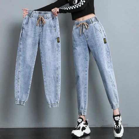 Harem Pants Vintage High Waist Jeans Woman Women's Jeans Ankle
 
€39.50 Straight Leggings, Cowboy Denim, Mama Jeans, Hipster Pants, Harem Jeans, Womens White Jeans, Best Jeans For Women, Denim Decor, Elastic Waist Jeans