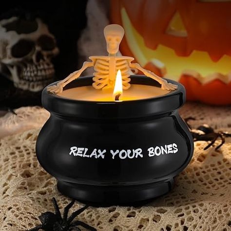 Amazon.com: Halloween Decorations Indoor, Halloween Candle, Skeleton Candle Cauldron Candle Halloween Ghost Candles, Goth Gifts for Ghost Decor Fall Halloween Party Home Table Decorations : Home & Kitchen Cauldron Candle, Home Table Decorations, Fall Halloween Party, Skeleton Candle, Goth Candles, Weird Candles, Halloween Table Settings, Goth Gifts, Gothic Candles