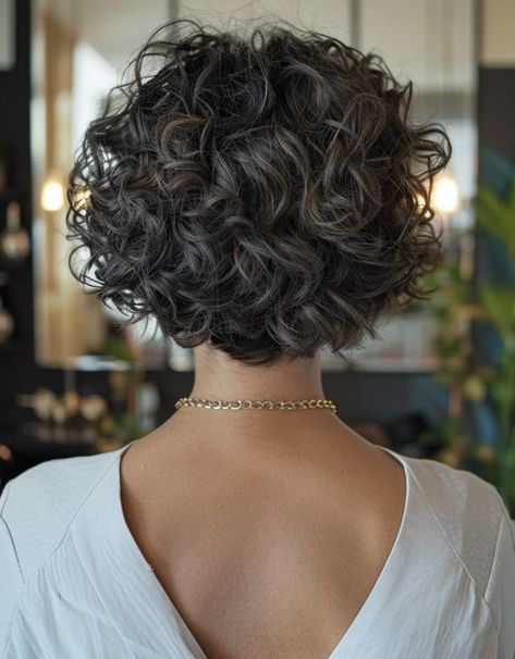 Short Bob Hairstyles Stacked Long Pixie Layered Haircuts, Short Fine Wavy Haircuts, Short Curly Hair Styling Ideas, Body Perm Short Hair, Short Haircuts For Fine Curly Hair, Curly Fine Hairstyles, Short Fine Curly Hair, How To Get Volume In Fine Hair, Short Hair With Volume