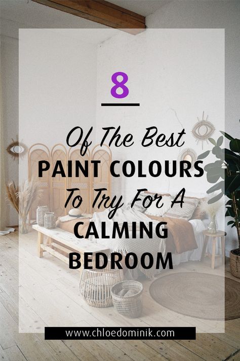 8 Of The Best Paint Colours To Try For A Calming Bedroom - Best Paint Colours For Bedrooms, Bedroom Colour Combinations Paint Colors Relaxing, Calm Peaceful Bedroom Ideas, Nippon Paint Wall Colour Bedroom, Calm Bedroom Ideas Colour Schemes, Accent Wall Bedroom Design, Calming Wall Colors, Wall Bedroom Design, Bedroom Ideas Bed