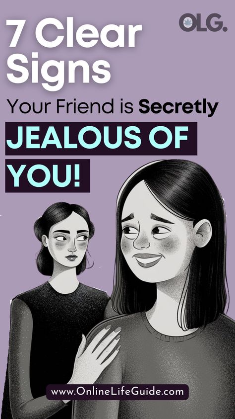 Learn how to identify the subtle signs of jealousy in your friendships. This article discusses 7 clear signs your friend is secretly jealous of you which will help you to recognize the hidden signs of envy, enabling you to address issues before they escalate and helping you to maintain healthy and honest friendships. By understanding these signs, you can take proactive steps to address the underlying issues, ensuring that your friendships remain supportive and free of toxic behaviors. Signs Of Jealousy Friends, Signs Someone Is Jealous Of You, Jealousy Pictures, Friendship Jealousy, Jealousy Friends, Disloyal Friends, Assume The Best, Jealous Friends, Signs Of Jealousy