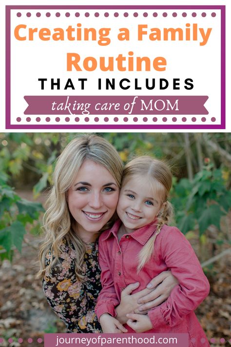 Incorporating mom's needs when developing a daily family routine for kids. Considering what mom needs and how mom best functions when mapping out and creating a family routine and daily family schedule. #familyroutine #familyschedule #dailyroutine #dailyschedule Daily Schedule For Moms, Daily Schedule For Kids, Family Routine, Daily Routine Chart, Living Intentionally, Mom Routine, Mom Schedule, Family Schedule, Christian Motherhood