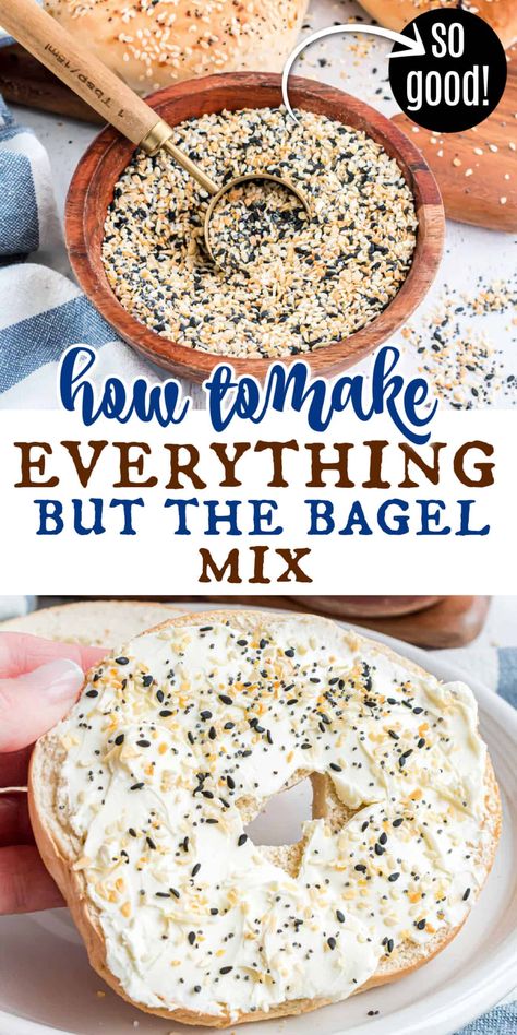 This Everything Bagel Seasoning recipe is nutty, crunchy, garlicky, and simply delicious. It’s the simplest of things to throw together - six ingredients and five minutes - and the flavor is irresistible. No need to head to the store. Everything Bagel Seasoning Recipes, Bagel Seasoning Recipe, Pumpkin Pie Spice Mix, Everything Bagel Seasoning, Homemade Pantry, Spice Mix Recipes, Tandoori Masala, Seasoning Recipe, Bagel Seasoning