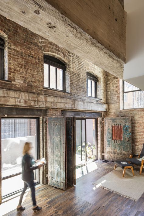 Adaptive Reuse House, Historic Preservation Architecture Adaptive Reuse, Brick Warehouse Architecture, Office In Historic Building, Historic Building Renovation, Helix Architecture, Historical Building Renovation, Converted Warehouse Apartment, Warehouse Architecture