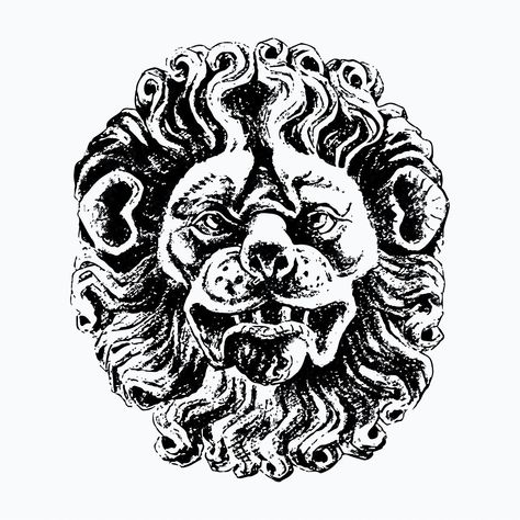 Lion head illustration vector | free image by rawpixel.com Face Stamp, Antique Logo, Lion Svg, Head Illustration, Lion Face, Face Logo, Lion Head, Illustration Vector, Free Illustrations