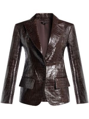 TOM FORD for Women - Shop New Arrivals on FARFETCH Tom Ford Clothes, Leather Jacket Outfit Street Style, Women Leather Jacket Outfit, Jeans Outfits Women, Long Leather Jacket Outfit, Leather Jacket Outfit Women, Femme Style Outfits, Modest Stylish Outfits, 2000s Fashion Inspiration