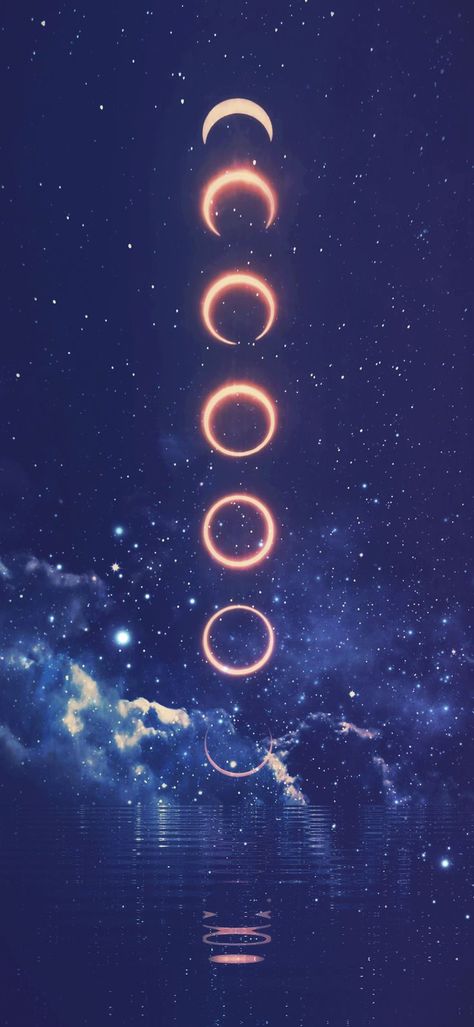 Moon Phases Wallpaper Aesthetic, Moon Phase Wallpaper, Moon Phases Wallpaper, Mystic Wallpaper, Moon Stages, Butterfly Nature, Space Phone Wallpaper, Iphone Wallpaper Landscape, Dream's Cat