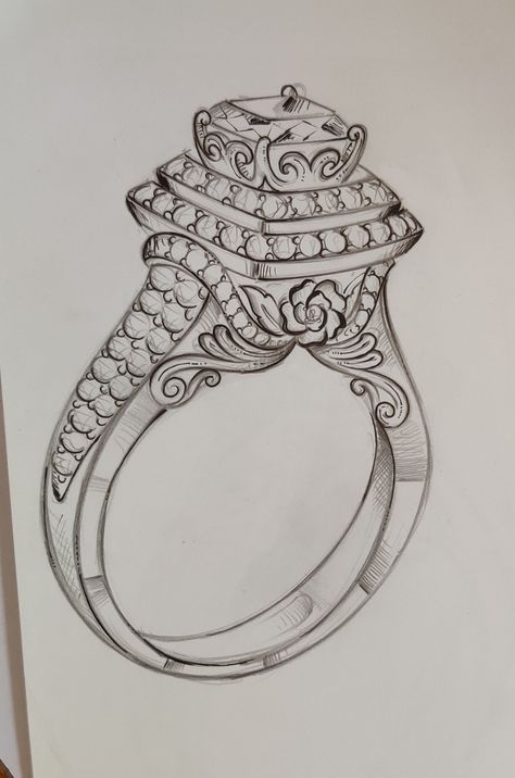 Jewellery Drawing Sketches, Jewellery Sketches Illustration, Jewellery Design Sketches Jewelry Drawing, Jewellery Sketches Jewelry Drawing, Ring Sketch Design, Jewellery Design Drawing, Jewellery Drawing, Yiqing Yin, Accessories Design Sketch